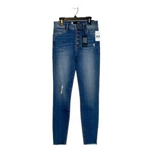 KUT Connie high rise skinny buttoned closure ankle jeans size 00